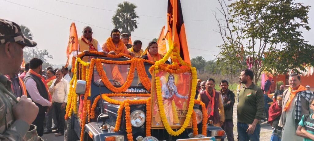 अयोध्या गए कारसेवकों को पांकी के राम जानकी ठाकुरबाड़ी मंदिर कमिटी ने किया सम्मानित ।