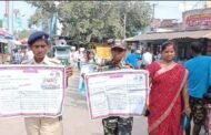 लेस्लीगंज मे कस्तूरबा के छात्राओं ने मतदाता जागरूकता अभियान चलाया