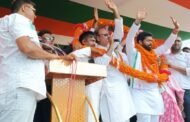 पांकी सिचाई विभाग (लालू मैदान ) में आयोजित आशीर्वाद रैली में उमड़ा जनसैलाब।