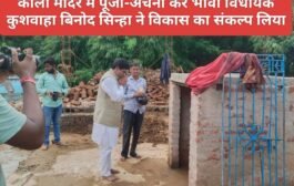 काली मंदिर में पूजा-अर्चना कर भावी विधायक कुशवाहा बिनोद सिन्हा ने विकास का संकल्प लिया