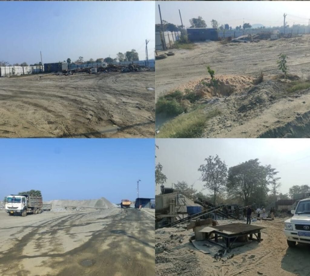 छतरपुर सीओ ने इलाके में संचालित क्रशरों की जांच की एक हाइवा भी पकड़ा