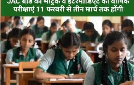 JAC बोर्ड की मैट्रिक व इंटरमीडिएट की वार्षिक परीक्षाएं 11 फरवरी से तीन मार्च तक होंगी